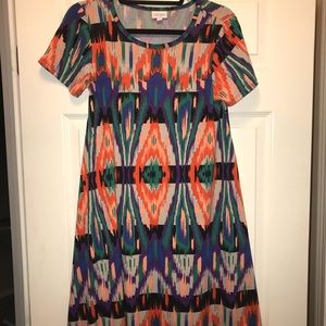 Lularoe Carly dress multicolor xxs